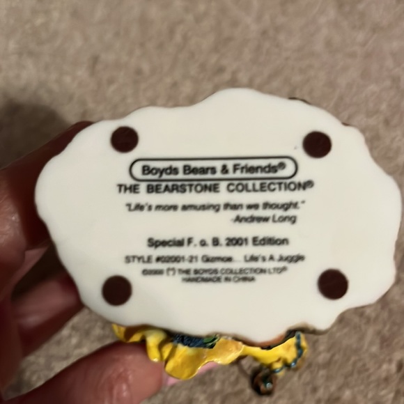 Boyd’s Bear clown figurine / 2001 Edition - Picture 4 of 4